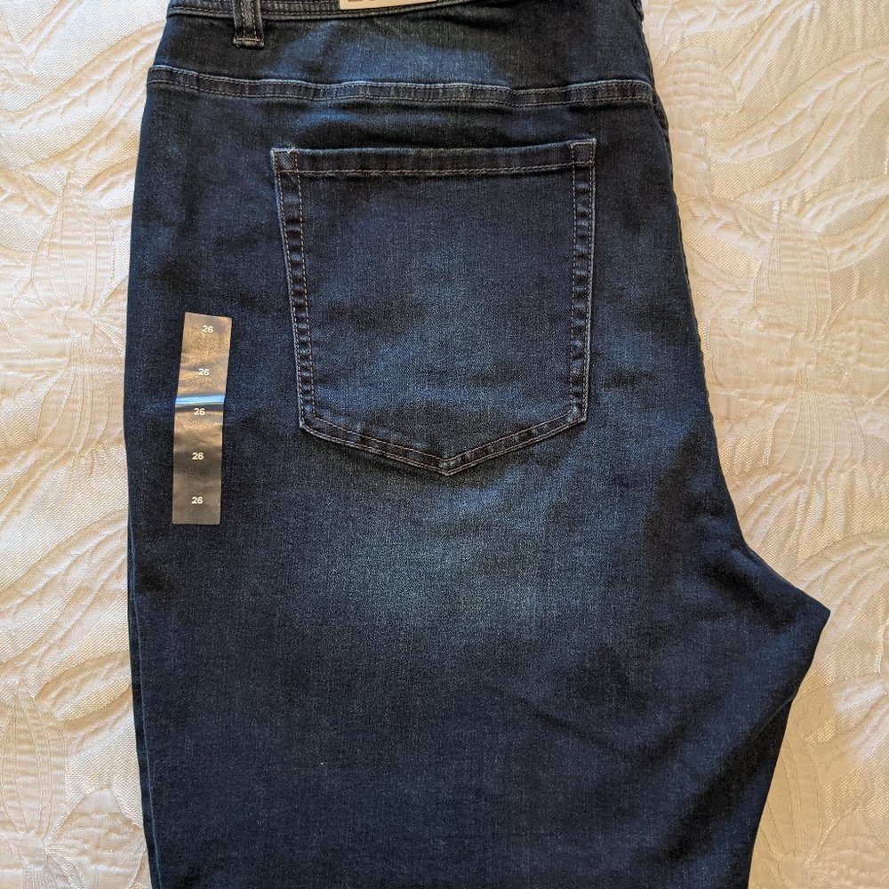Lane Bryant Size 26 High-Rise Jean Bermuda Short